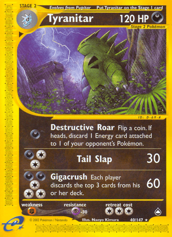 Carta Pokémon Tyranitar 40
