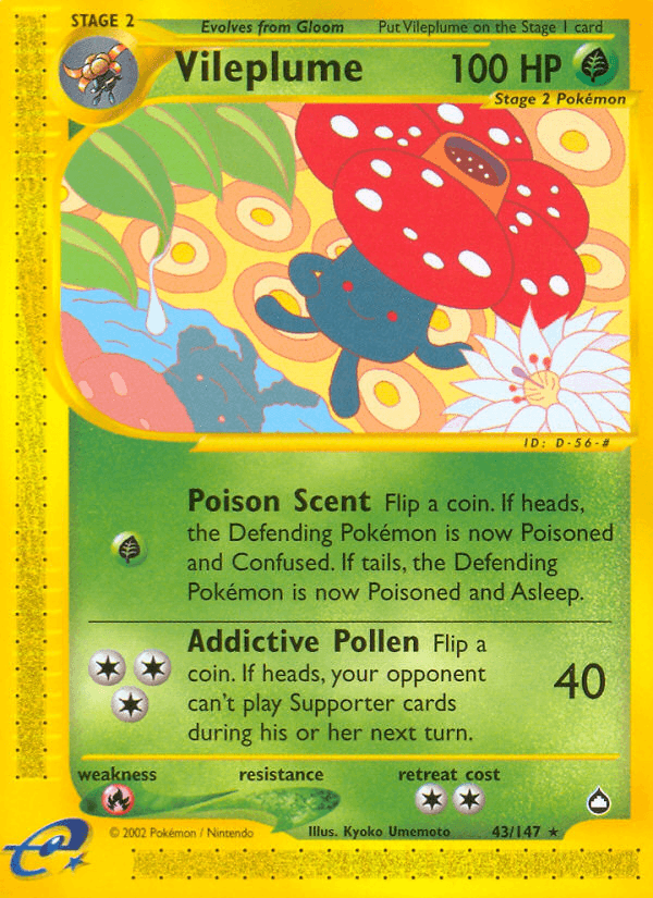 Carta Pokémon Vileplume 43