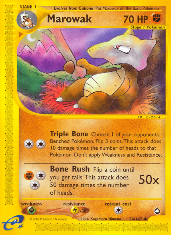 Carta Pokémon Marowak 54