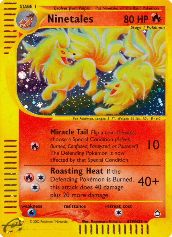 Carta Pokémon Ninetales H19