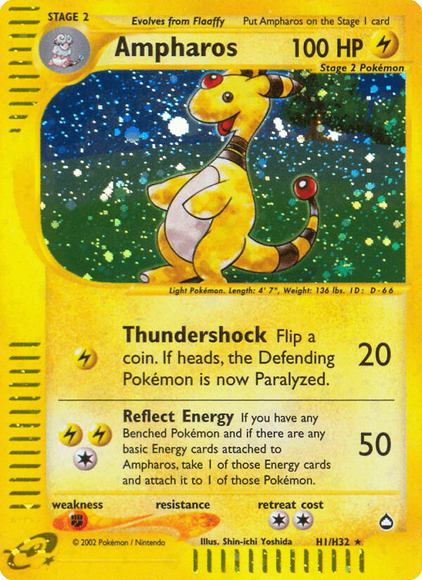 Carta Pokémon Ampharos H1