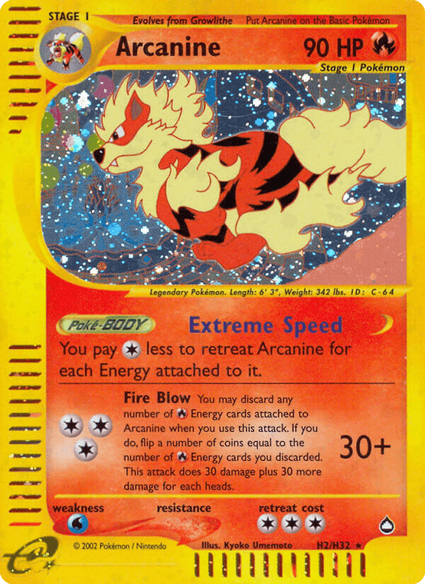 Carta Pokémon Arcanine H2