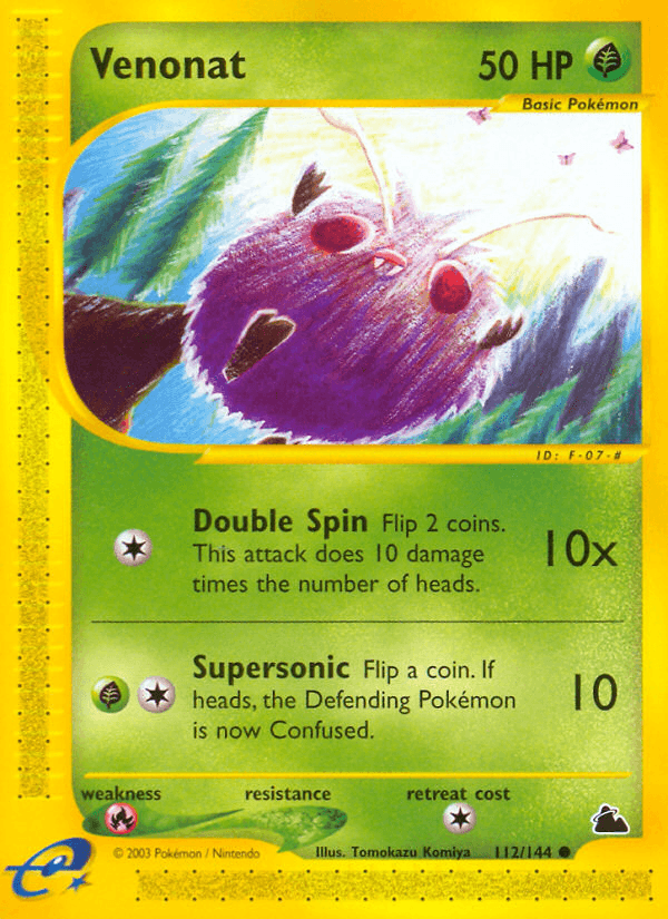 Carta Pokémon Venonat 112