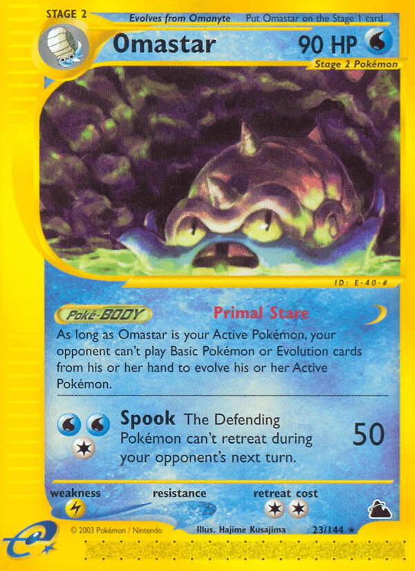 Carta Pokémon Omastar 23