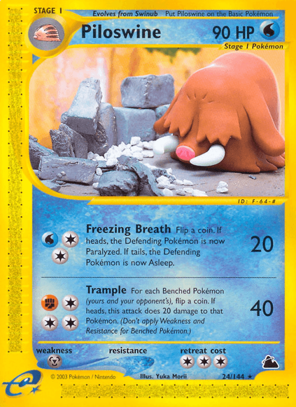 Carta Pokémon Piloswine 24