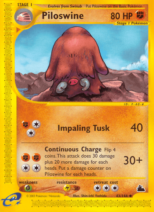 Carta Pokémon Piloswine 43