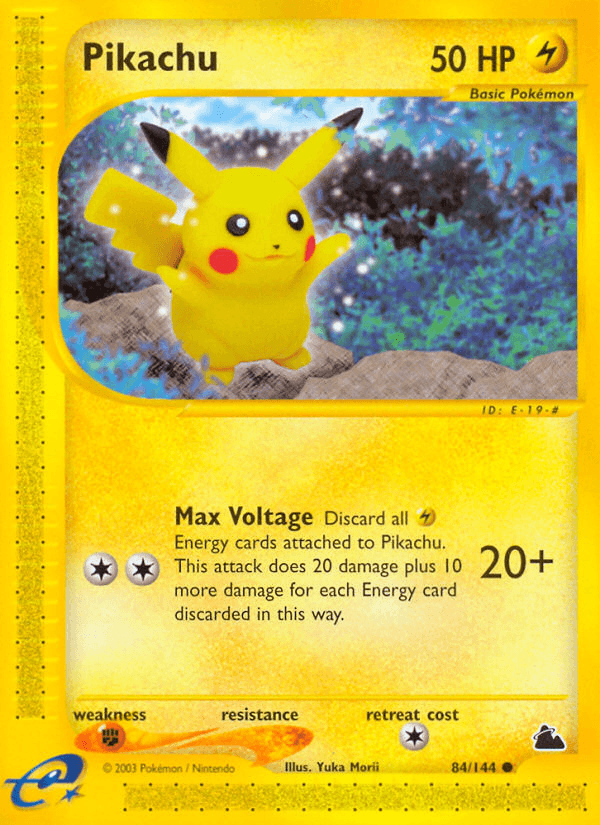 Carta Pokémon Pikachu
