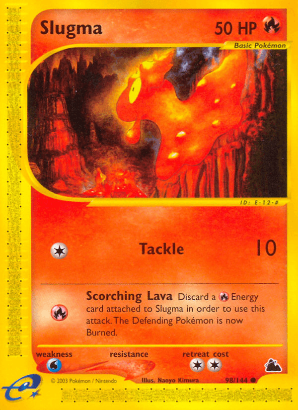 Carta Pokémon Slugma 98