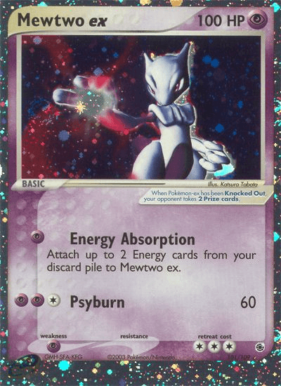 Carta Pokémon Mewtwo ex 101 de Ruby & Sapphire