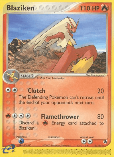 Carta Pokémon Blaziken 15