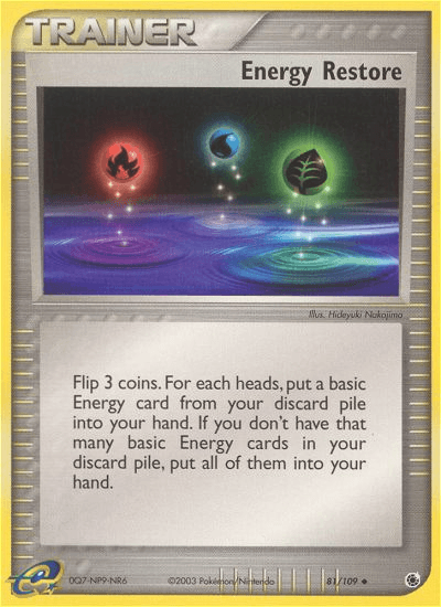 Carta Pokémon Energy Restore 81