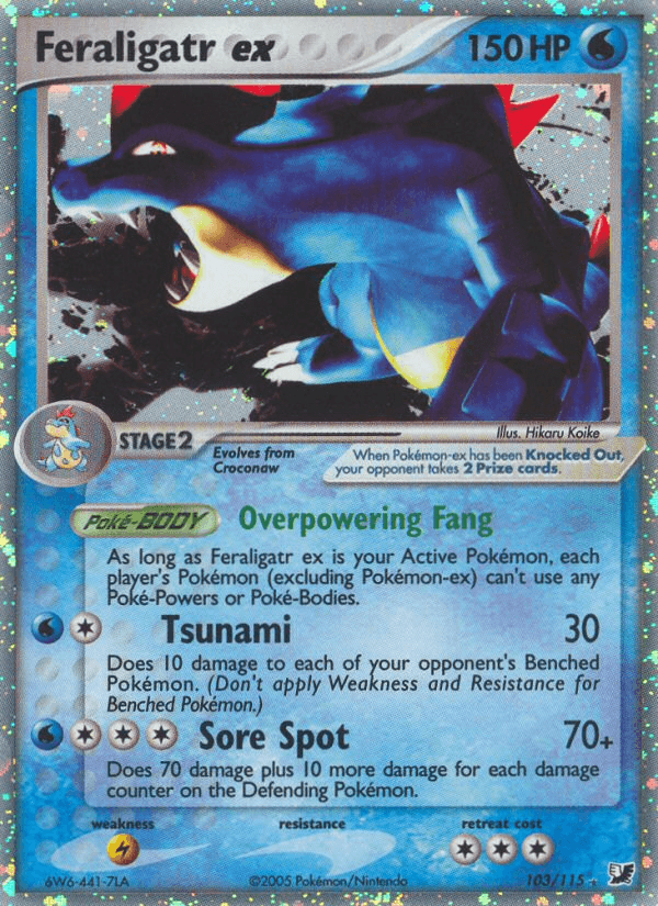 Carta Pokémon Feraligatr ex 103