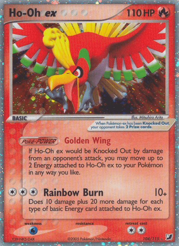 Carta Pokémon Ho-Oh ex 104