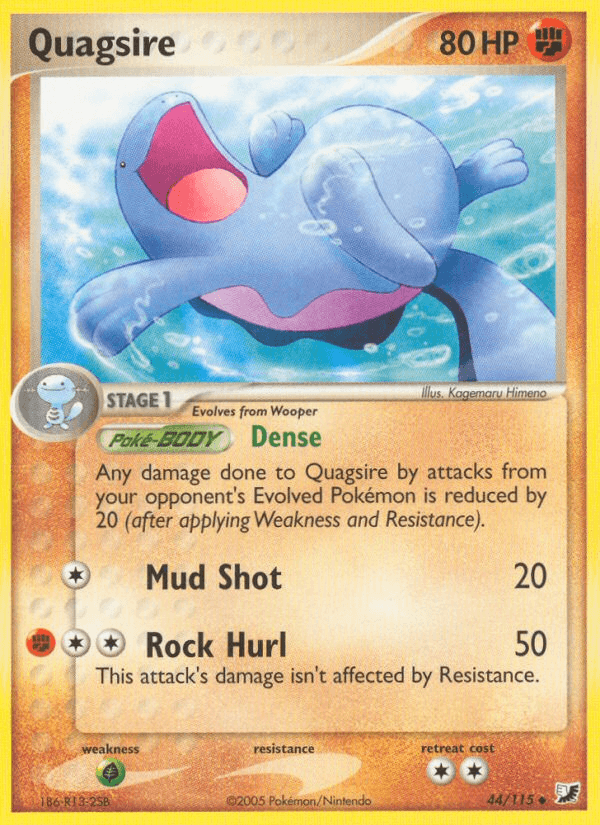 Carta Pokémon Quagsire 44