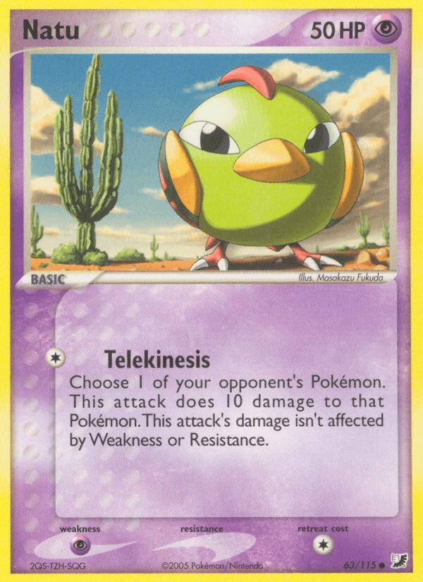 Carta Pokémon Natu 63