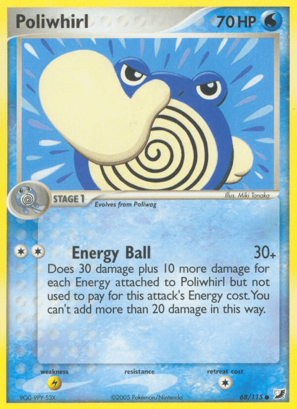 Carta Pokémon Poliwhirl 68