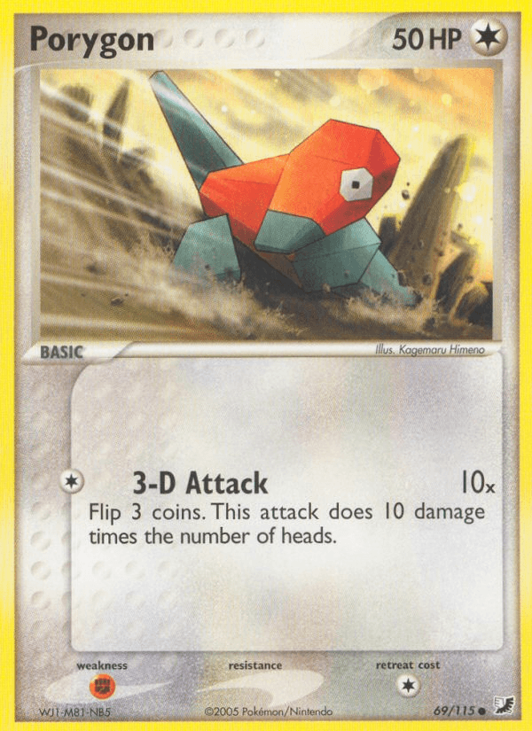 Carta Pokémon Porygon 69