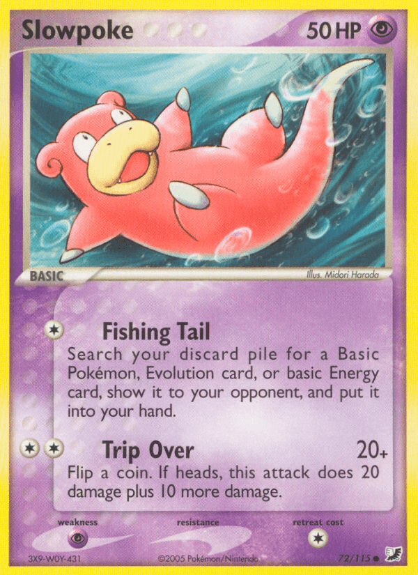 Carta Pokémon Slowpoke 72