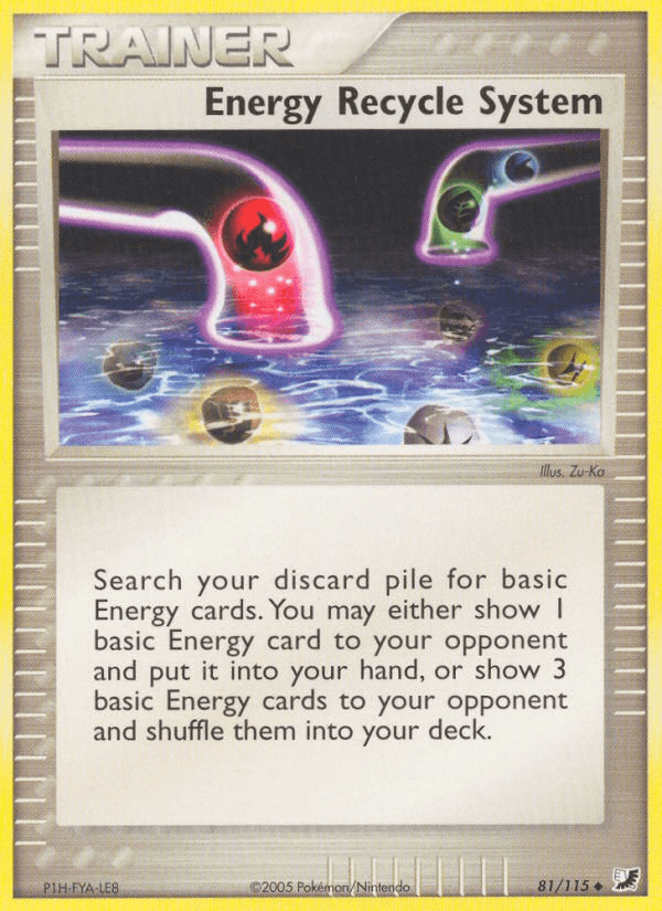 Carta Pokémon Energy Recycle System 81