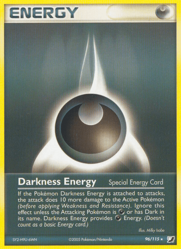 Carta Pokémon Darkness Energy 96