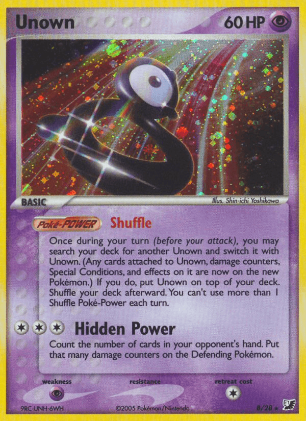 Carta Pokémon Unown B