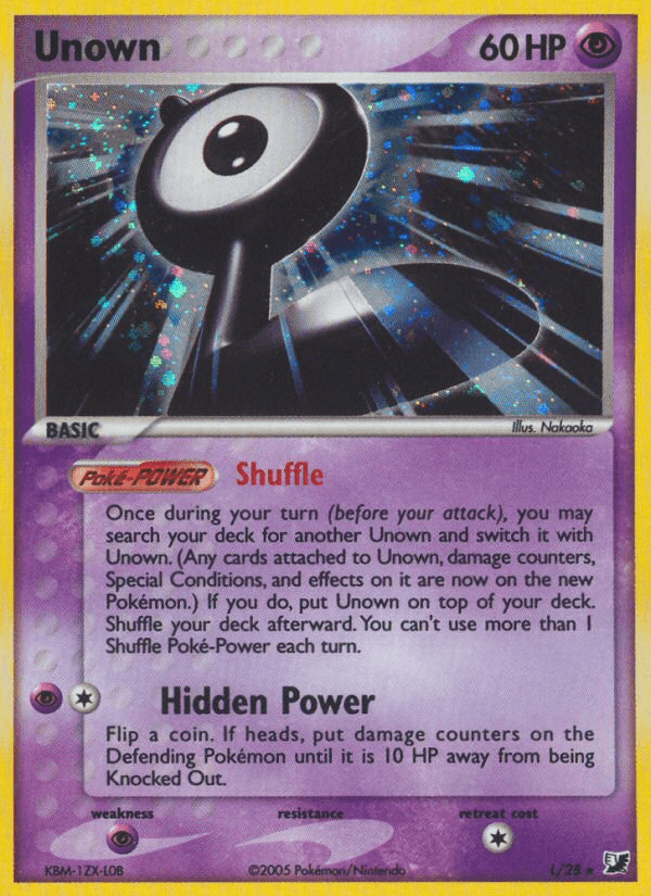 Carta Pokémon Unown L