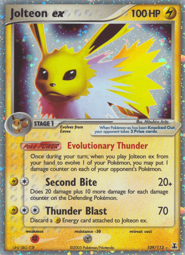 Carta Pokémon Jolteon ex 109