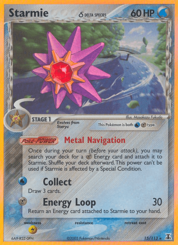 Carta Pokémon Starmie δ 15