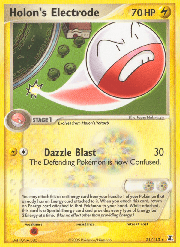 Carta Pokémon Holon's Electrode 21