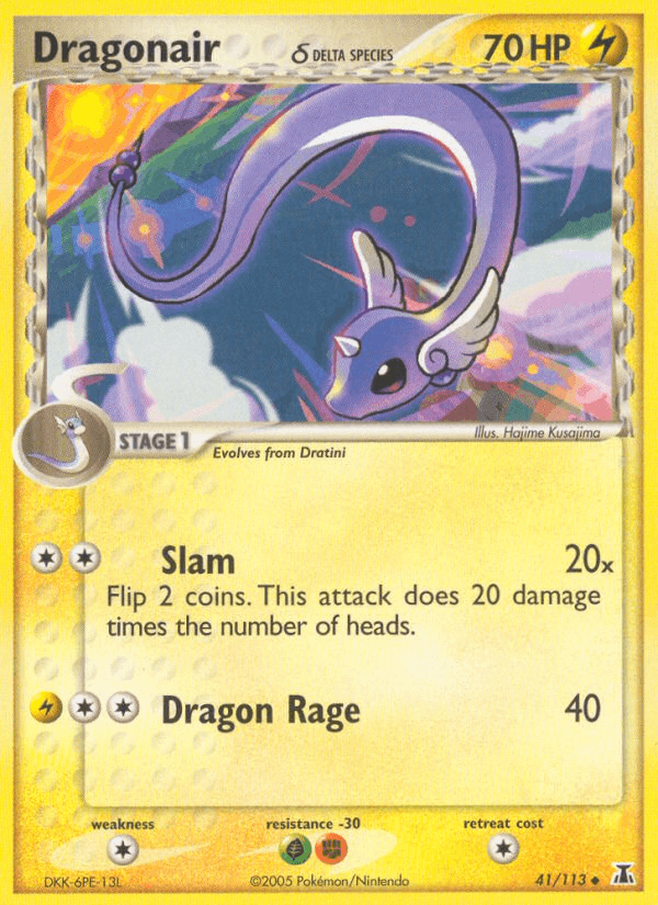 Carta Pokémon Dragonair δ 41