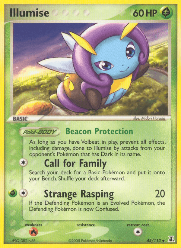 Carta Pokémon Illumise 45