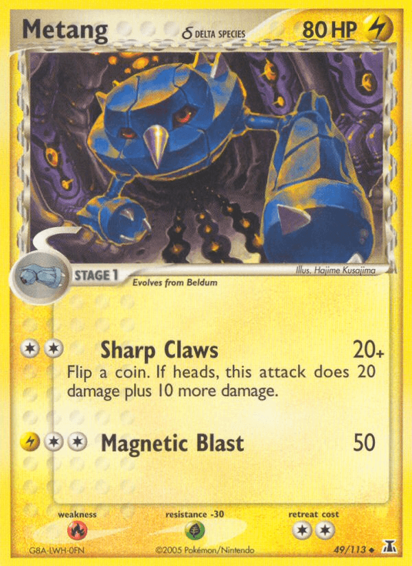 Carta Pokémon Metang δ 49