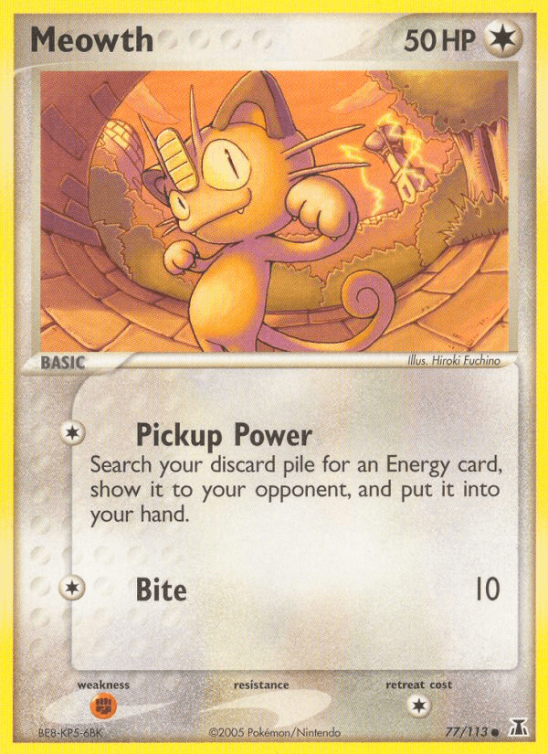 Carta Pokémon Meowth 77