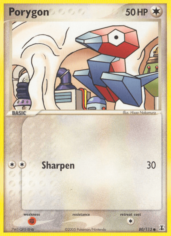 Carta Pokémon Porygon 80