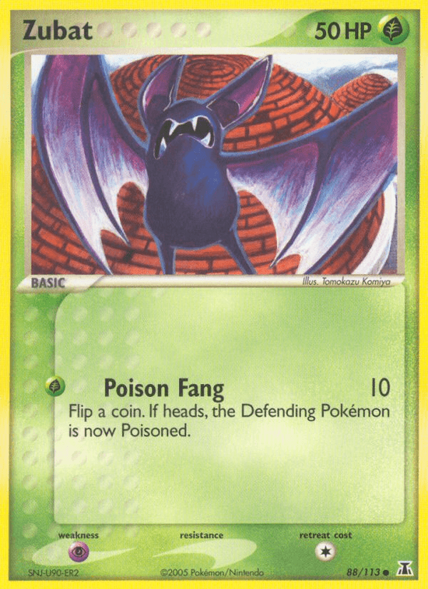 Carta Pokémon Zubat 88
