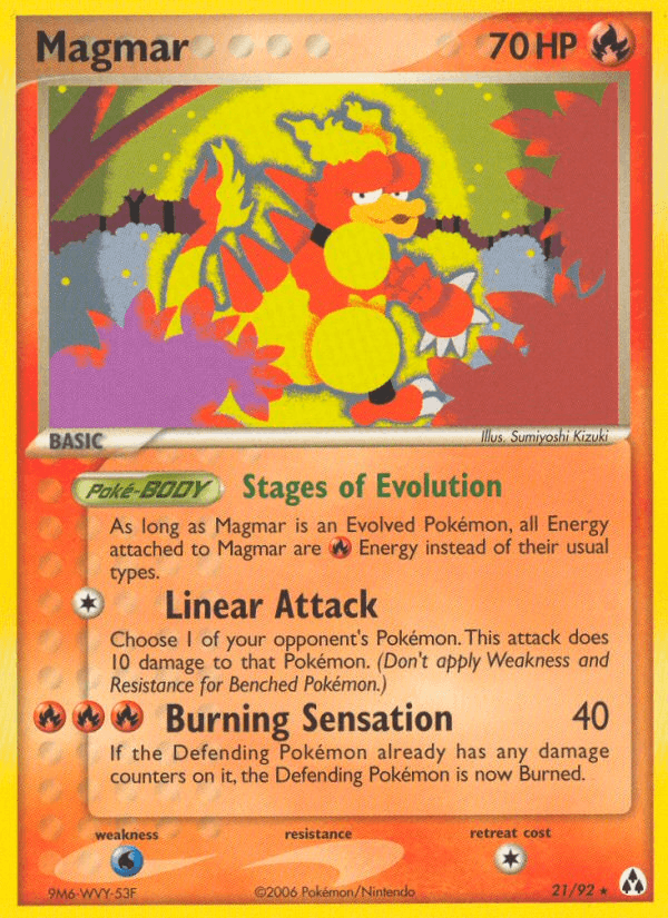 Carta Pokémon Magmar 21