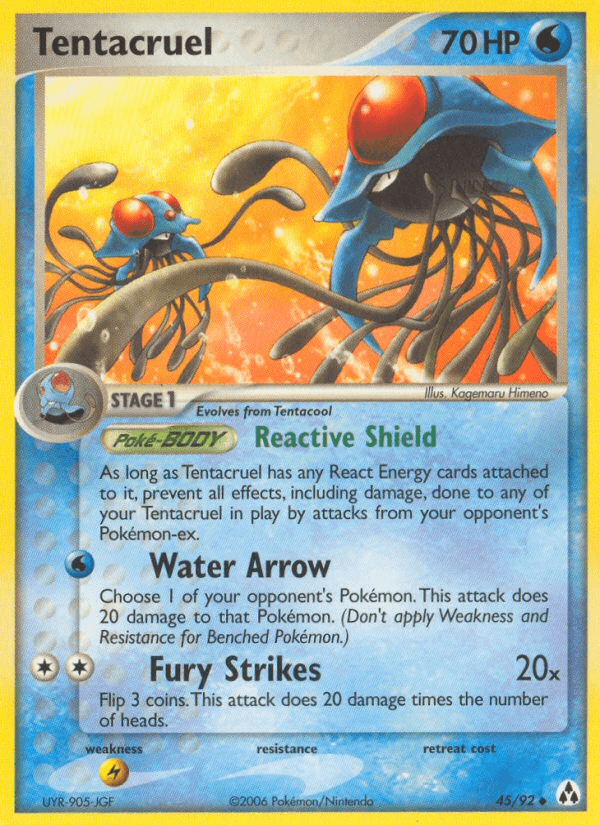 Carta Pokémon Tentacruel 45