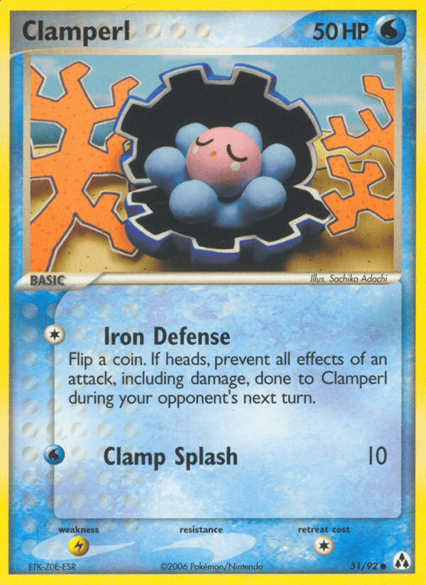 Carta Pokémon Clamperl 51