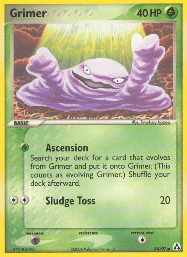 Carta Pokémon Grimer 54