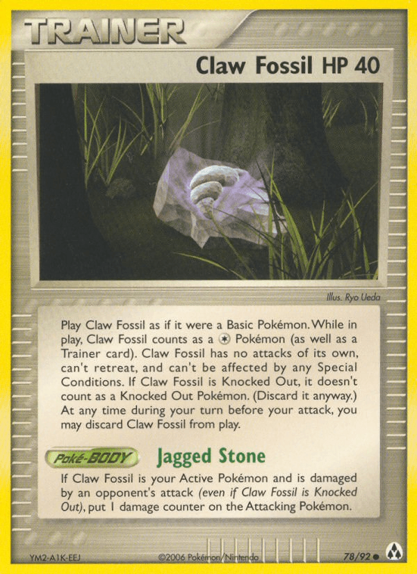 Carta Pokémon Claw Fossil 78