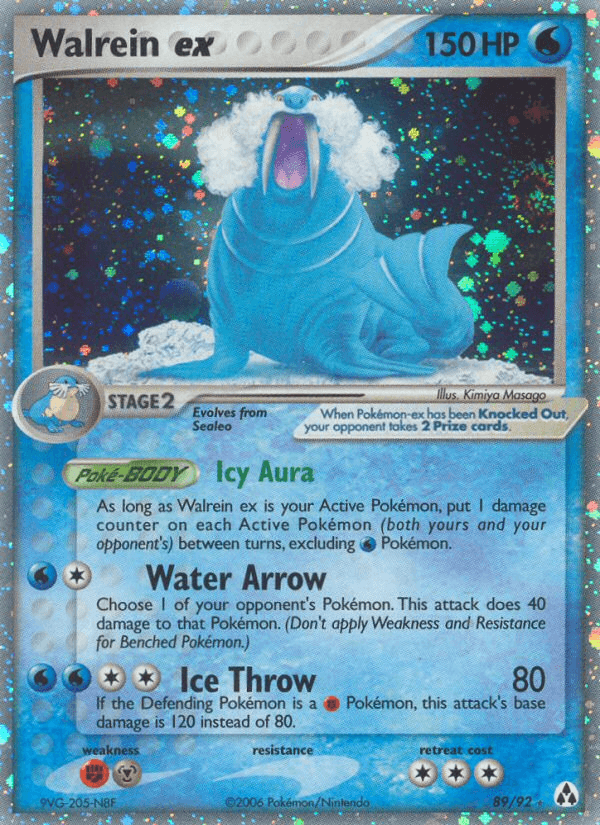 Carta Pokémon Walrein ex 89