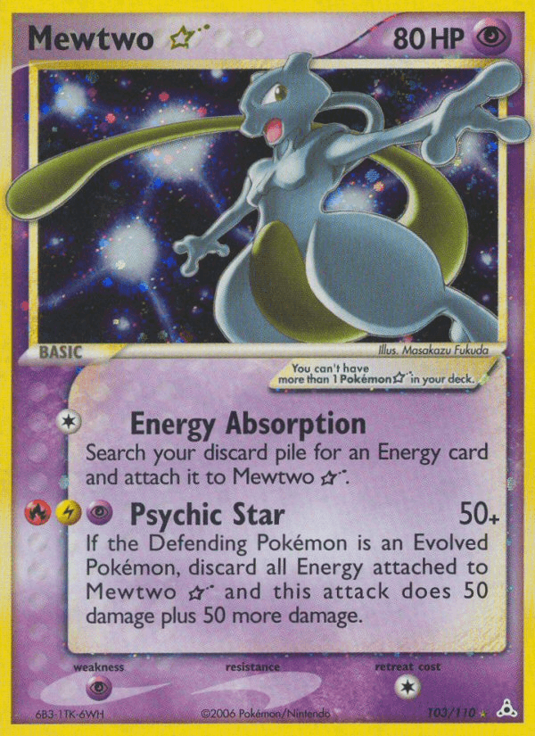 Carta Pokémon Mewtwo ★ 103 de Holon Phantoms