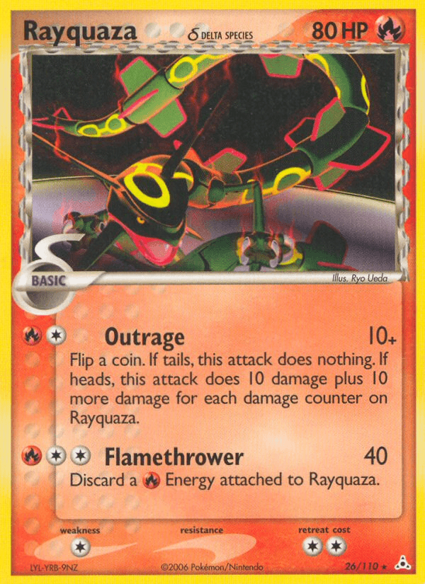Carta Pokémon Rayquaza δ 26