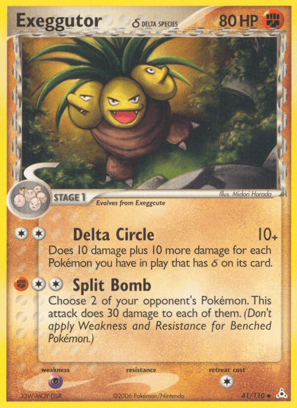Carta Pokémon Exeggutor δ