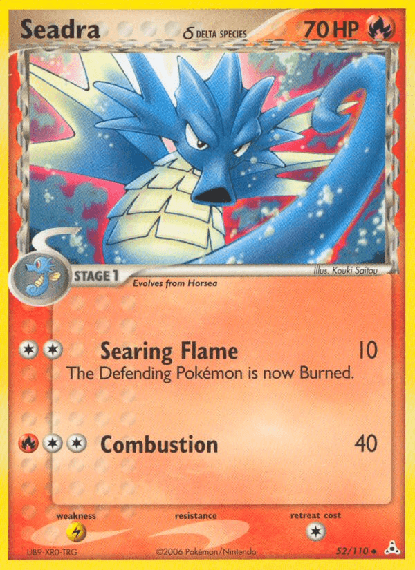 Carta Pokémon Seadra δ 52