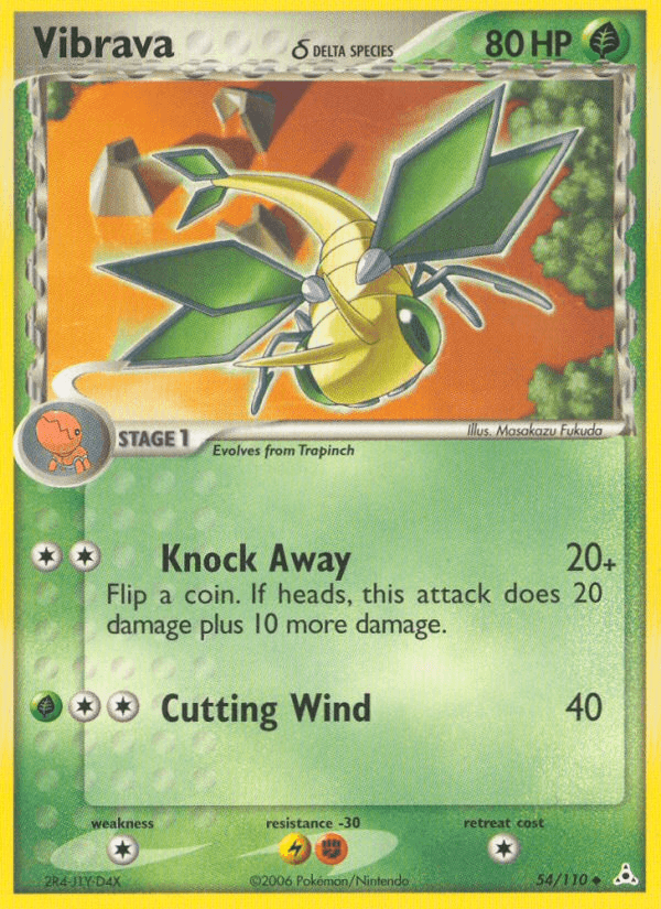 Carta Pokémon Vibrava δ 54