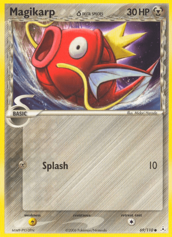 Carta Pokémon Magikarp δ 69