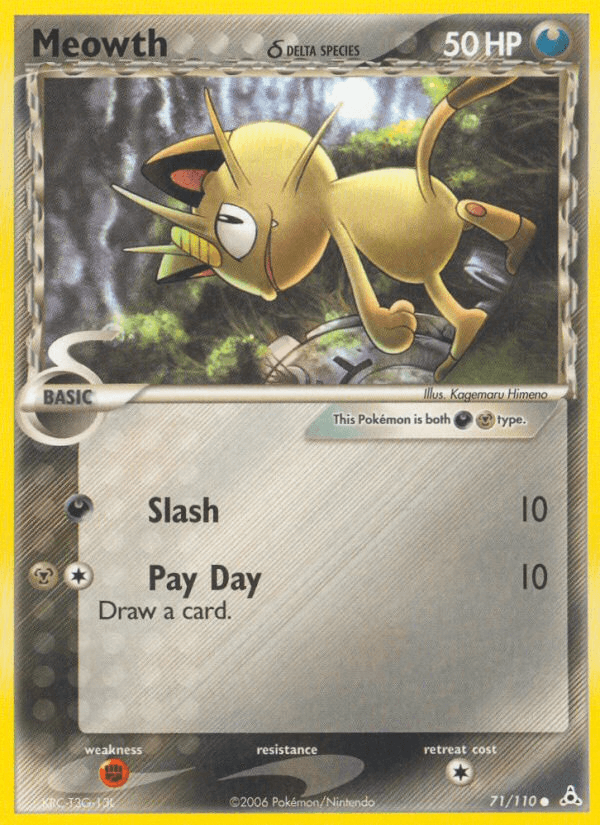 Carta Pokémon Meowth δ 71