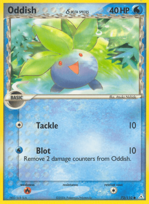 Carta Pokémon Oddish δ 73