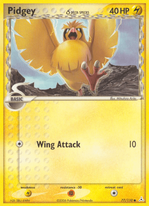 Carta Pokémon Pidgey δ 77